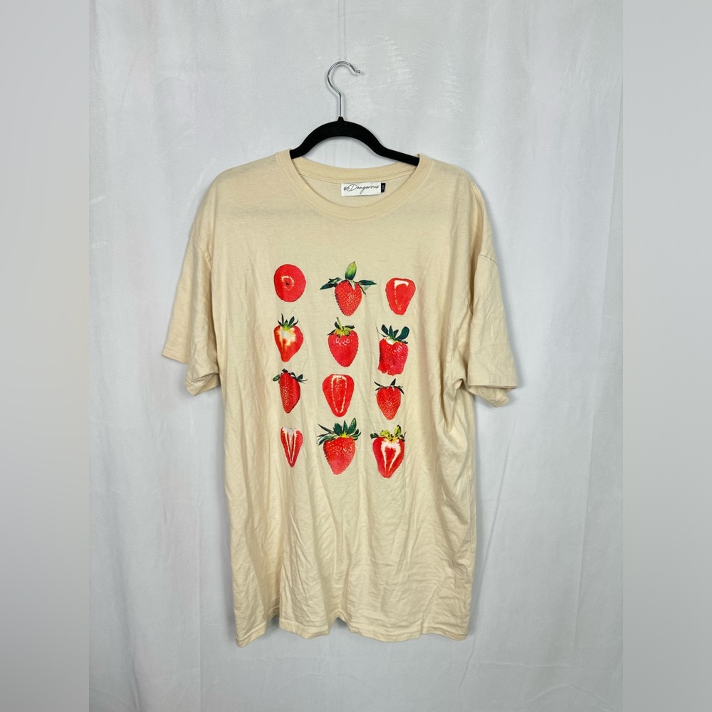 Oversized strawberry tshirt
